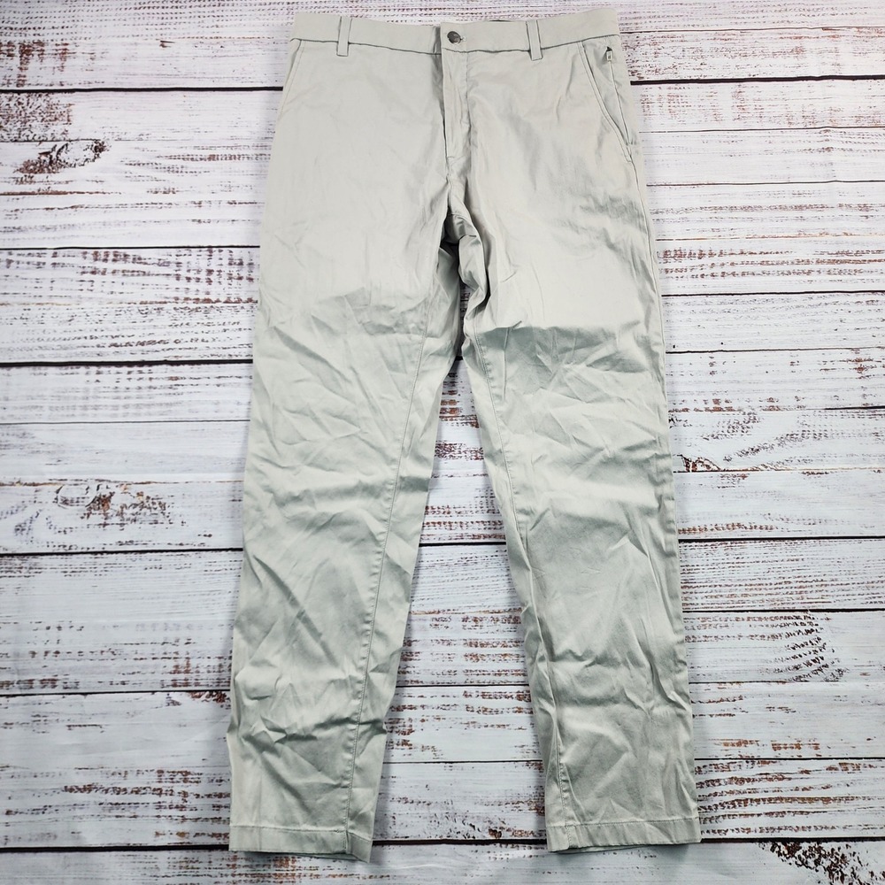 Birddogs Stephen Jobs Stretch Khaki Pants Mens 32x30 Graphite Gray Unlined
